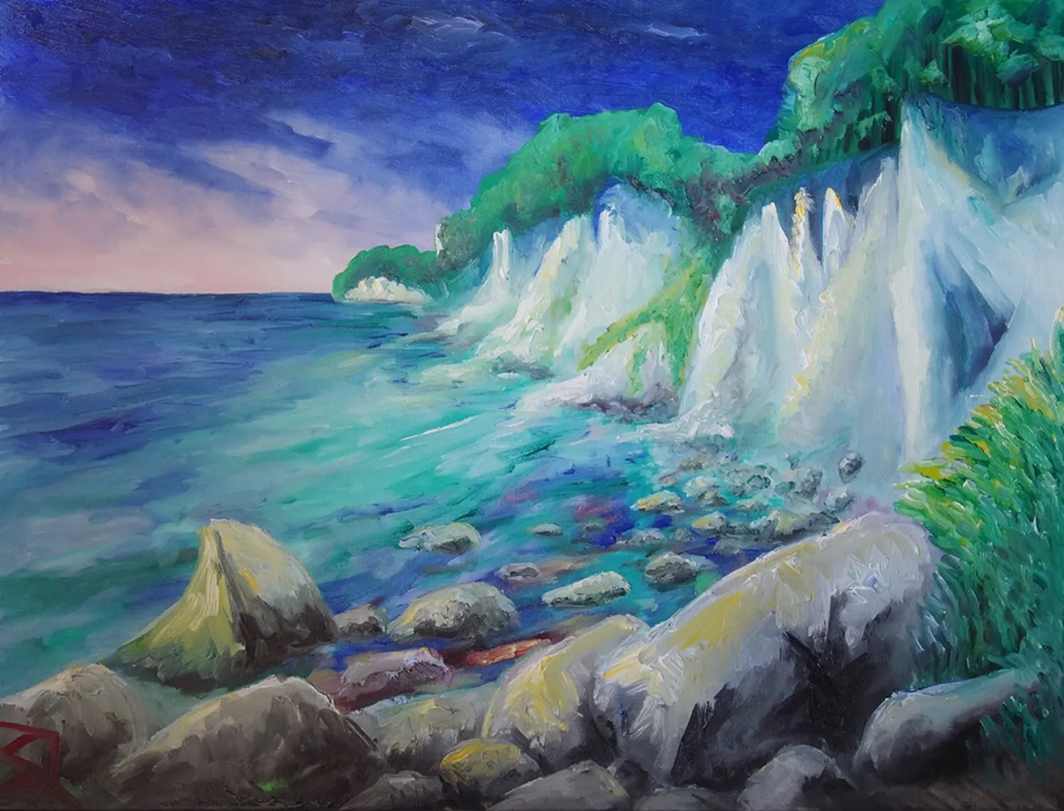 Malerfürst von Rügen Mädchengemälde