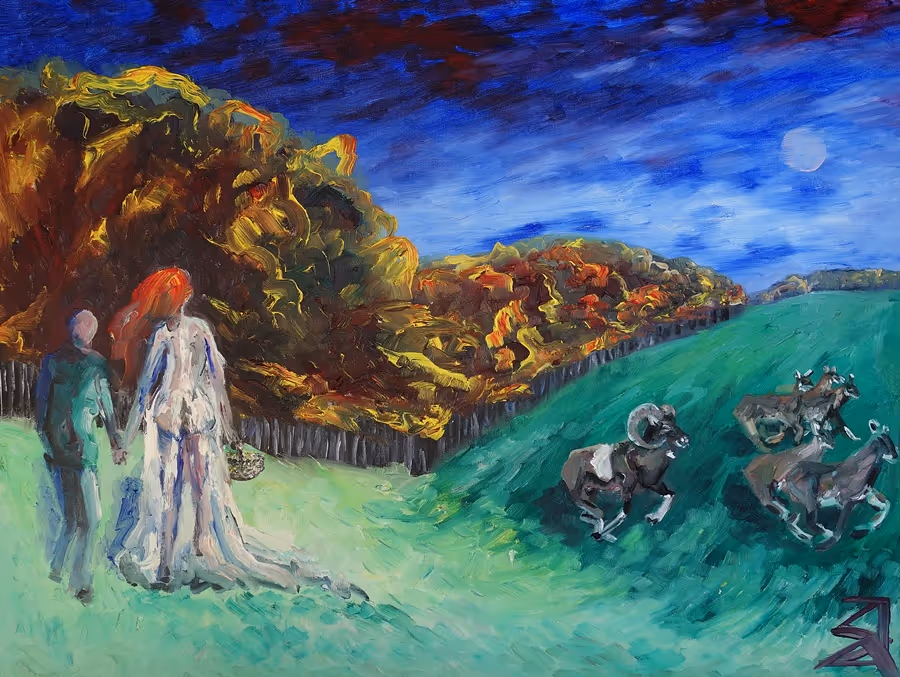 Malerfürst von Rügen Mädchengemälde