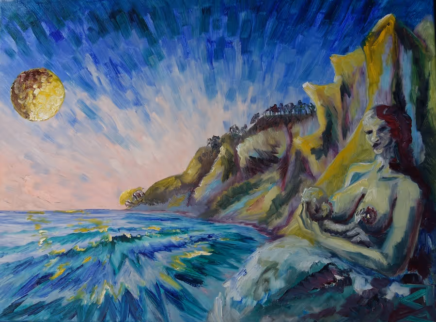 Malerfürst von Rügen Mädchengemälde