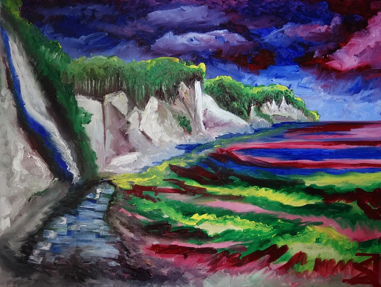 Malerfürst von Rügen Mädchengemälde